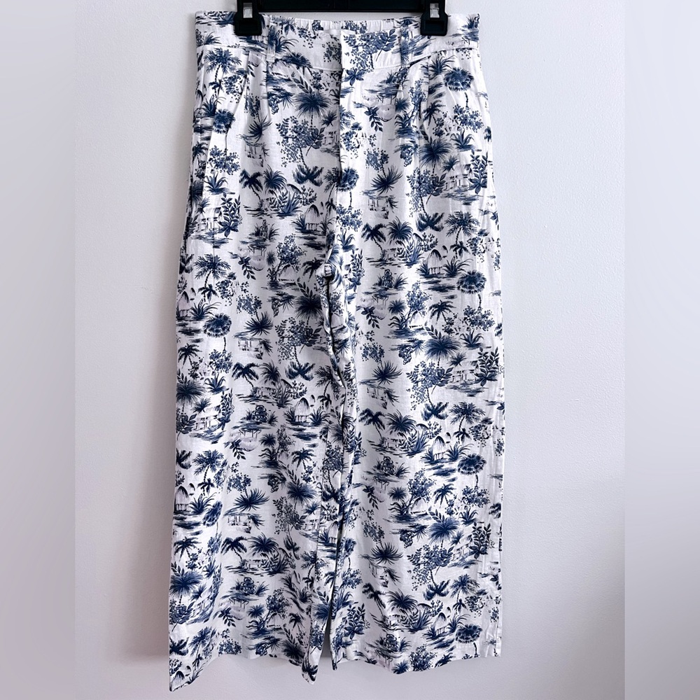 Abercrombie & Fitch Floral Linen Pants
